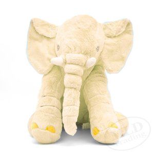 Super Soft Big 15" Yellow Elephant Stuffed Animal Plush Toy for Girls Boys Kids